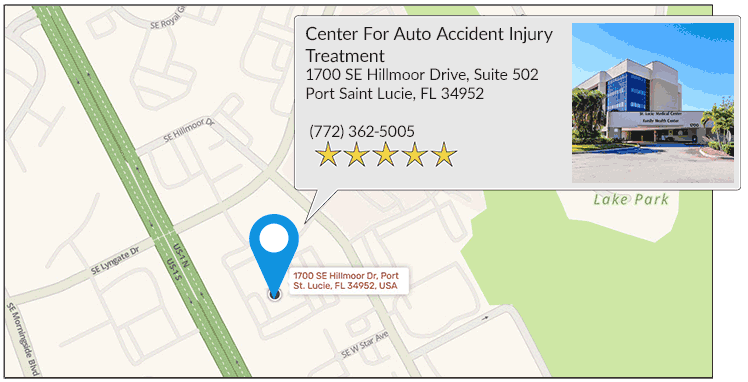 Port Saint Lucie Auto Accident Injury Chiropractic's Port Saint Lucie office location on google map